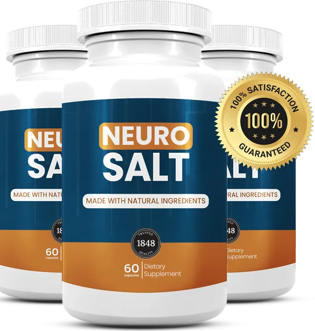 Neuro Salt bottles with the 100 percent satisfaction guarantee seal